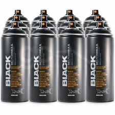 Montana Black - Schwarz 12er Pack Sprühfarbe...