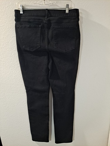 Old Navy High-Rise Wow Straight Women Black Denim Jeans Classic Cool 12 Tall NWT - Picture 2 of 9