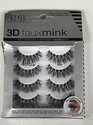 Ardell Professional 3D Faux Mink Multi-Dimensional Lightweight Lashes 858 Black