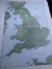 2007: Karte von England & Wales Europa ca #19 Druck
