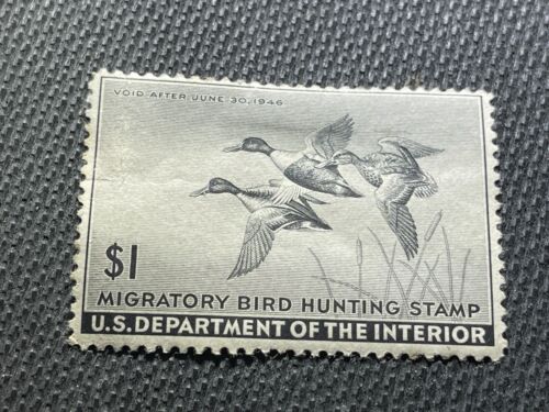 US Federal Duck Stamp Scott #RW12 Shoveller Ducks MHOG c.1945