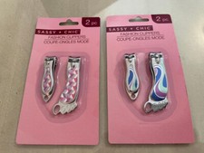NAIL CLIPPERS Sassy  Chic 2 pcs  Foot Shaped BRAND NEW