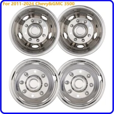 17" Dually Wheel Center Cap Front & Rear Dual Hub Caps For 11-24 Silverado 3500