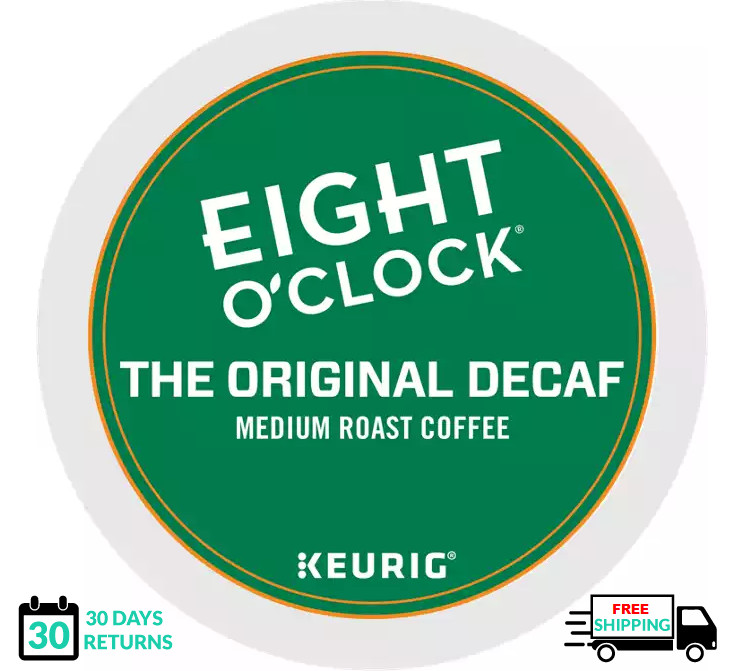 🆕☕ Eight O'clock Original Roast DECAF Keurig Coffee K-cups  