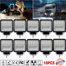 10X 60W LED Work Light Truck OffRoad Tractor Flood Lights 12V 24V Square 4 Inch