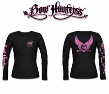Bow Huntress Women's Long sleeve hunting t shirt,deer hunter,compound bow,pink