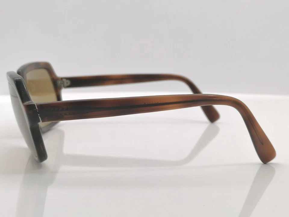 Óculos de sol feminino Rodenstock Tropez 130 56 20 quadrado tartaruga usado - Imagem 3 de 4