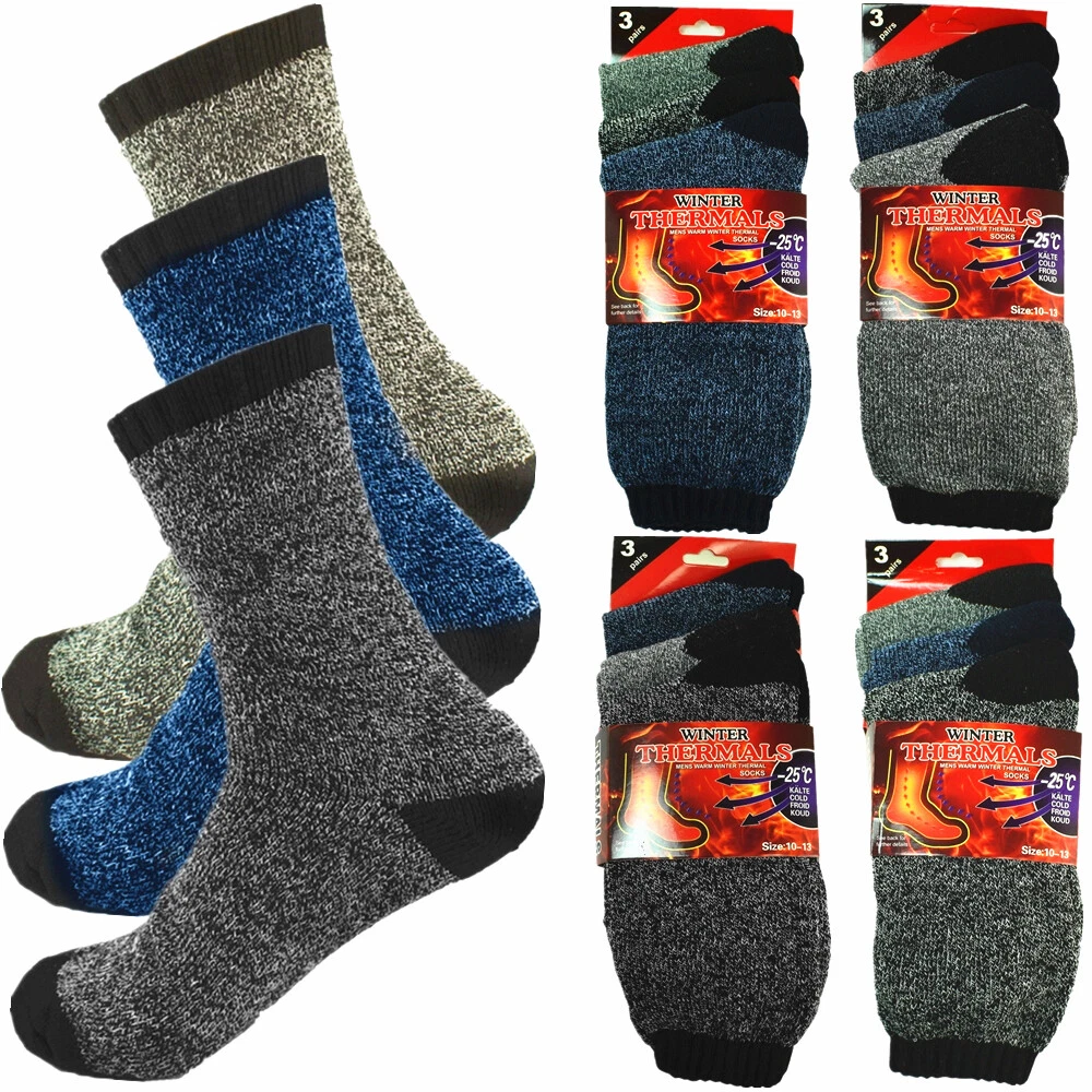 12 Pairs Mens Winter Thermal Heated Socks Super Warm Heavy Duty Boots Size 10-13
Opens in a new wind