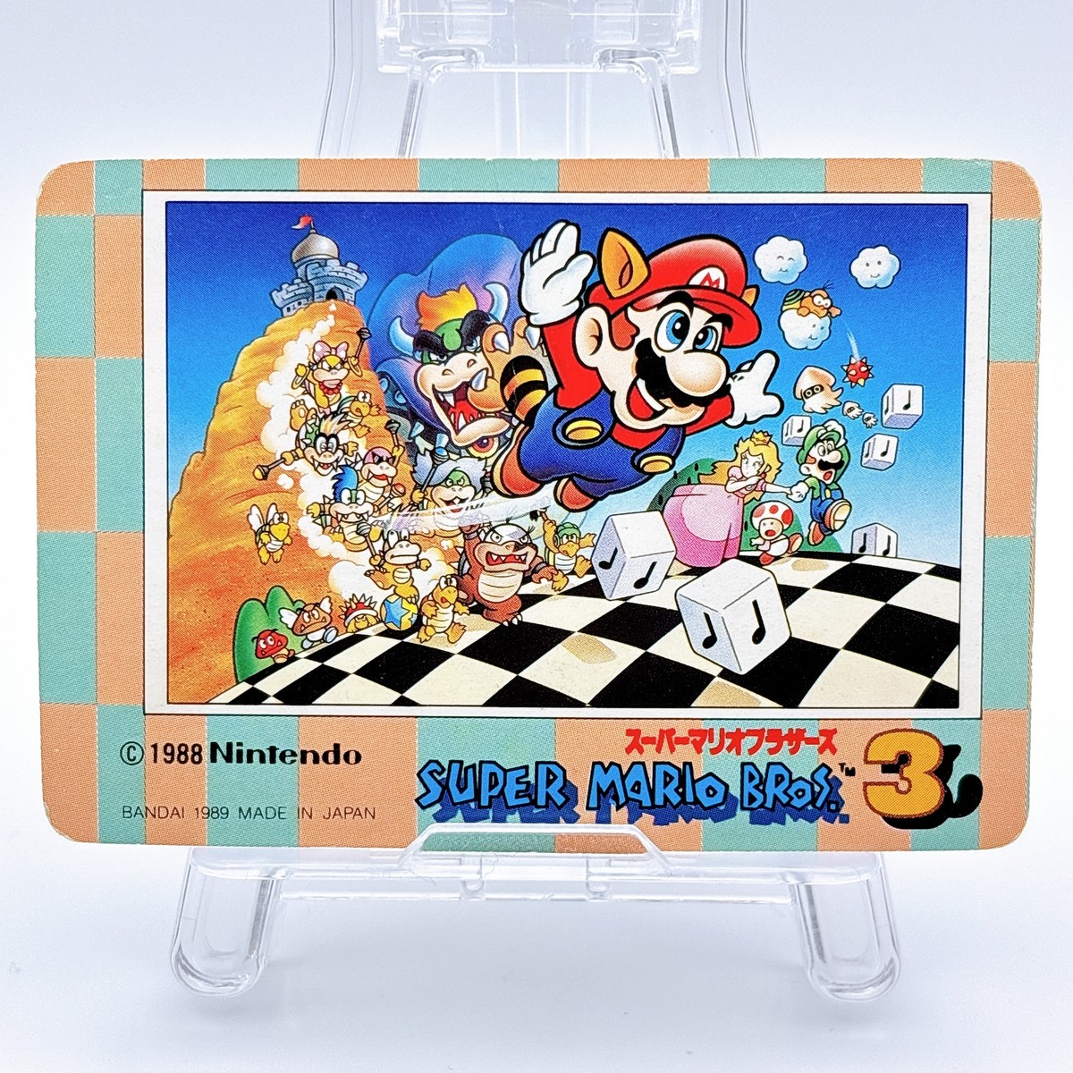 【非売品】1989 スーパーマリオブラザーズ3 カードダス 台紙 任天堂 非売品】1989 スーパーマリオブラザーズ3 カードダス 台紙 任天堂