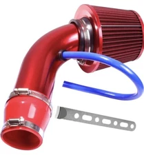 Car Cold Air Intake Filter Induction Kit 3" Pipe Aluminum Power Flow System Red