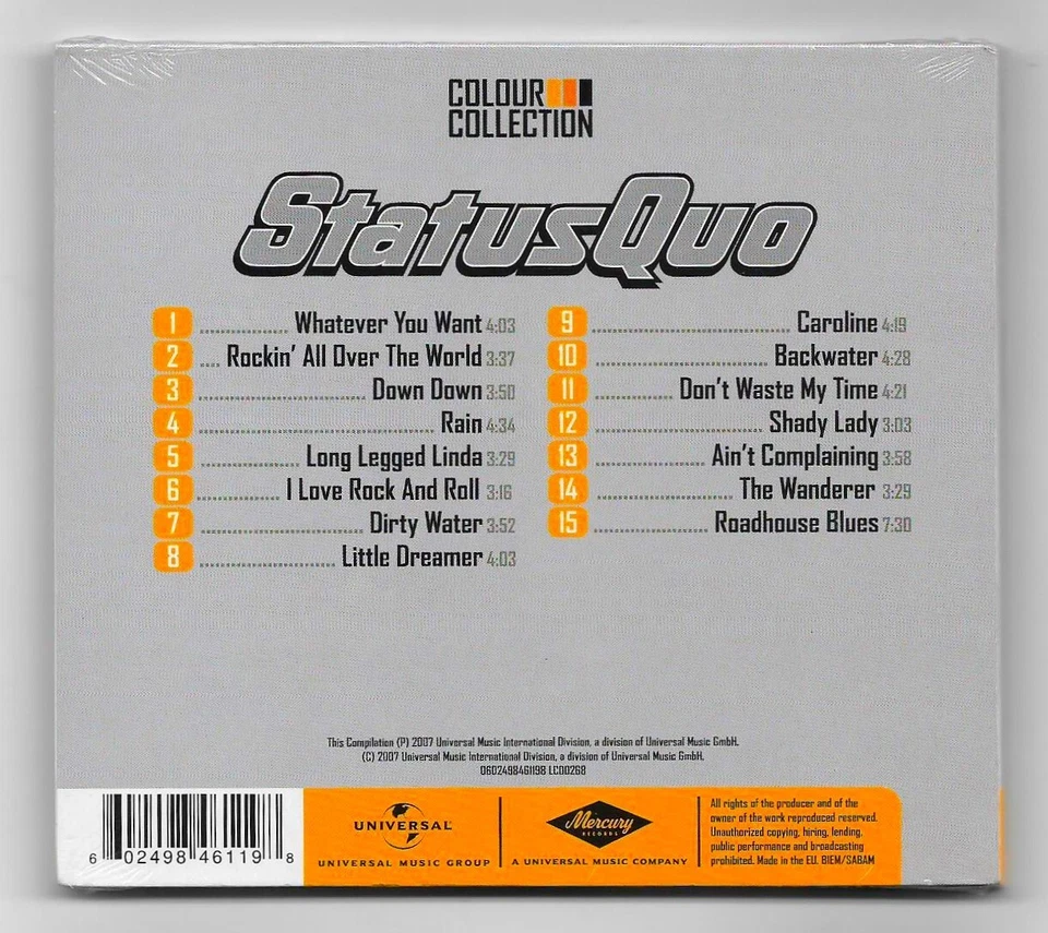 Status Quo – Colour Collection / CD / Digipak / NEU & OVP - Bild 2 von 2