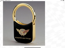 C5 Corvette gold key ring