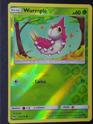 WURMPLE 23/214 Holo Reverse in Deutsch Pokemon Verlorener Donner