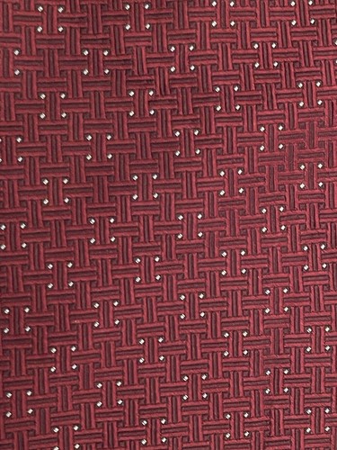 Jones New York Burgundy 100% Imported Silk Men’s Neck Tie Made in Usa - Picture 9 of 9