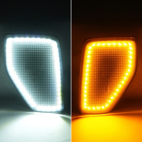 Switchback LED Front Corner Side Marker Lights For Hummer H3&H3T 2005/2006-2010 - Picture 8 of 24