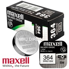 3 x Genuine Maxell SR621SW 364 AG1 SR60 Watch Batteries Silver Oxide Use By 2029
