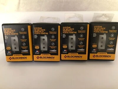 Lot de 4 kit sécurité fenêtre à mettre sur la poignet BLOCINNOV GRIS (1.841) - Photo 1/3