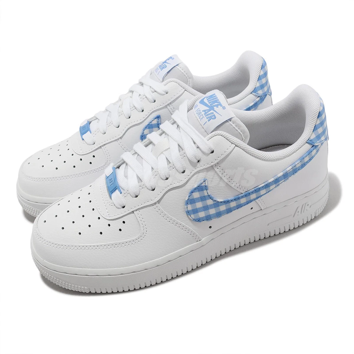 Nike Wmns Air Force 1 07 ESS Trend AF1 University Blue Gingham Women DZ2784-100