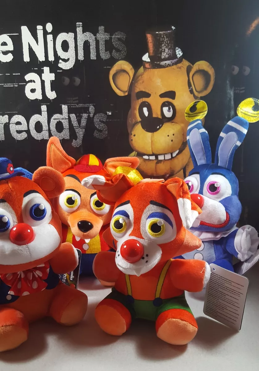 Five Nights at Freddy's FNAF Balloon Foxy Freddy Circus Bonnie Set of 5  Plush