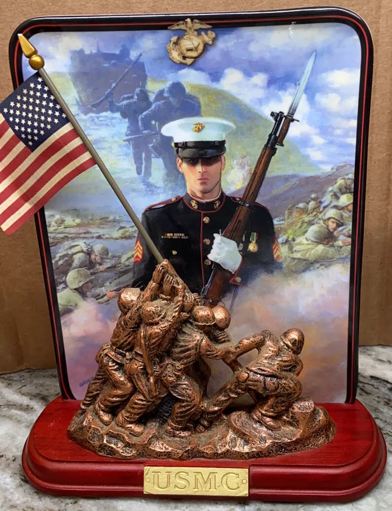 Usmc Marine Flag Iwo Jima Bradford Exchange First Issue eBay
