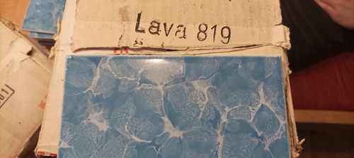 Fliese Retro 70/80 Jahre 15 x 15 cm Grohn Lava 819 Königsblau - Bild 4 von 10