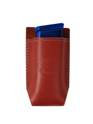 NEW Barsony Burgundy Leather Single Magazine Pouch Kahr HK FN Compact 9mm 40 45