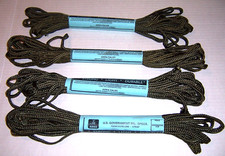 108 FT OD 1/4" Braided paracord ROPE in 4 pc USGI Nylon Parachute Cord US SELLER