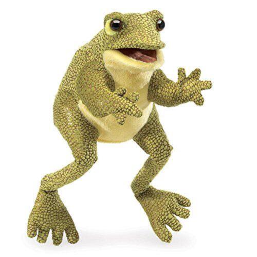 Funny Frog Hand Puppet - Folkmanis - Picture 1 of 2