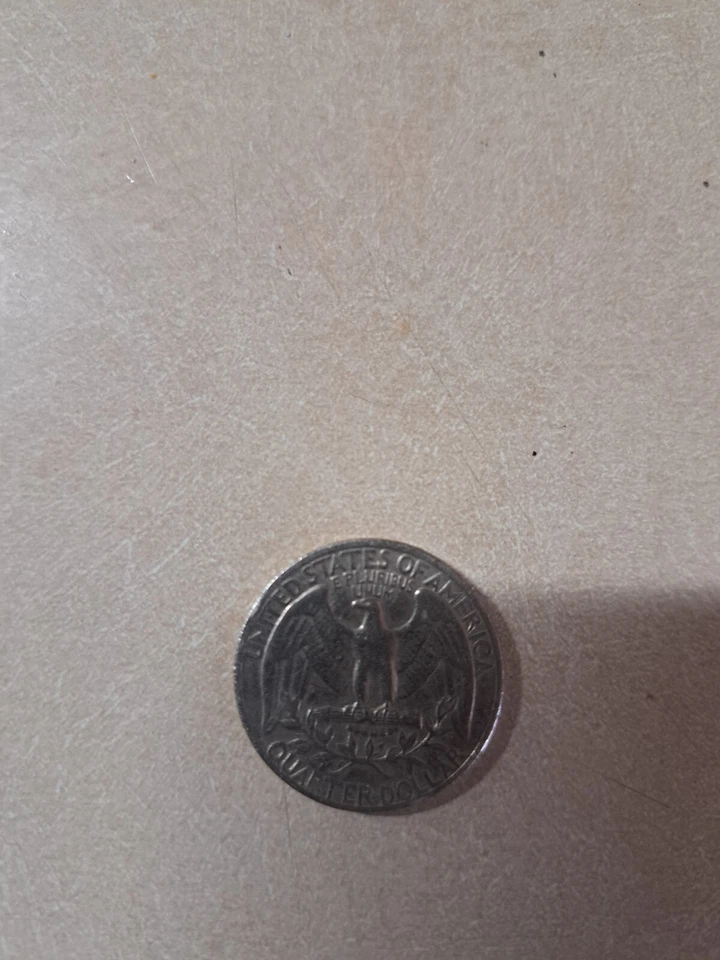 1966 Liberty Quarter Dollar US Coin No Mint Mark Rare Good Condition Mint error - Image 2 of 2