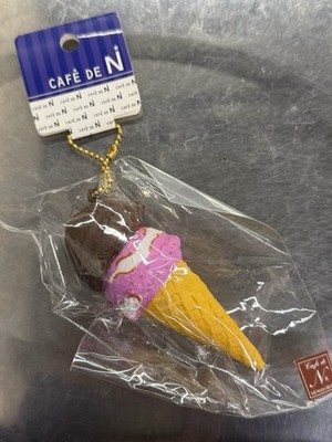 Cafe De N Ice Cream Cone Dessert Squishy Japan Phone Charm