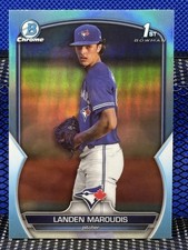 2023 Bowman Chrome LANDEN MAROUDIS Blue Jays 1st Bowman Sky Blue Refractor