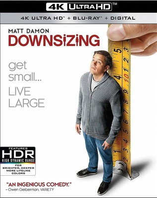 BLU-RAY Downsizing (4K Ultra HD, Blu-Ray) NEW 4k