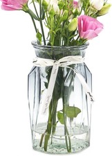 OFFIDIX Glass vase, Modern Geometric Centerpieces Decorative Vase Gradient Mult
