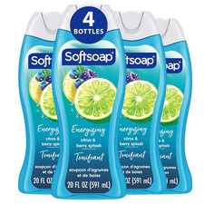 Softsoap Energizing Body Wash Citrus Berry Splash 20 fl oz 4 Pack