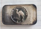 1975 ONE Petrodollar In Oil We Trust Rig Drill 1oz 999 FINE Silver art bar C3324