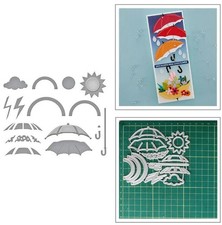 Umbrella Metal Cutting Dies Stencil DIY Scrapbook Album Paper Card Decoration