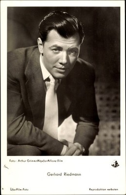 Postcard actor Gerhard Riedmann in Oberwachtmeister Bork - 3845318