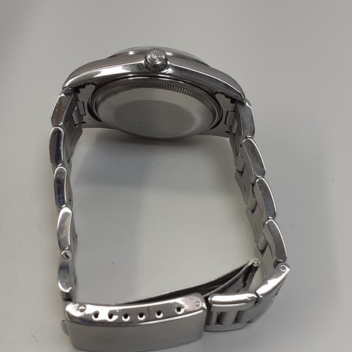 Rolex Air King Precision 34mm No Hole Steel White Roman Watch 14000 U Serie 1997 - Picture 10 of 12