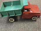 Vintage 1950s/60s Tonka Red & Green Dump Truck from original owner, Good Shape