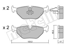 Plaquette de frein Rover 620