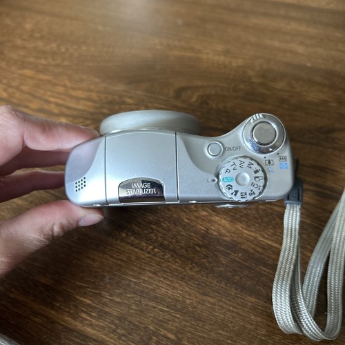Canon PowerShot SX100 IS 8MP Digital Camera PC1256 Silver Tested and Works - Imagen 7 de 10