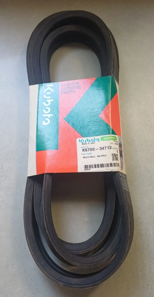 Courroie KUBOTA Ref K570034712 = K5700-34712 - Photo 1/1