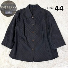 BURBERRY LONDON Shadow Check Jacket Black Nova Check size 44 L From Japan