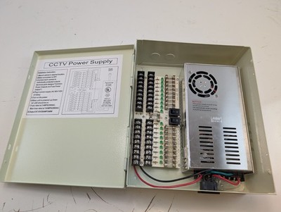 SPT SECURITY SYSTEMS PB29A18D4 18 Port CCTV Power Box Beige 120VAC 60HZ