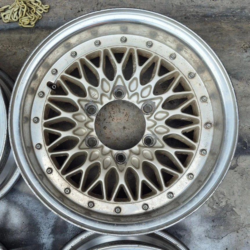 JDM 15" Erwin Verio Mesh wheels datsun 620 land cruiser 4runner lc90 lc2 prado - Image 2 of 4