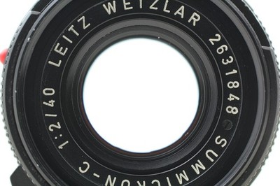 Near MINT w/ Hood] Leica Summicron C 40mm f2 Lens for M Mount From