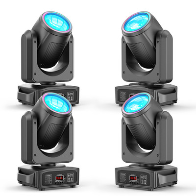 4PCS 200W Beam Moving Head 18 Prism 8 Gobo Stage Light DMX DJ Spot Disco Light