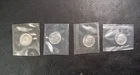 4 Roosevelt Dimes 90 % Silver In Mint Cello BU Includes 1961 & 3 x 1964 Dimes