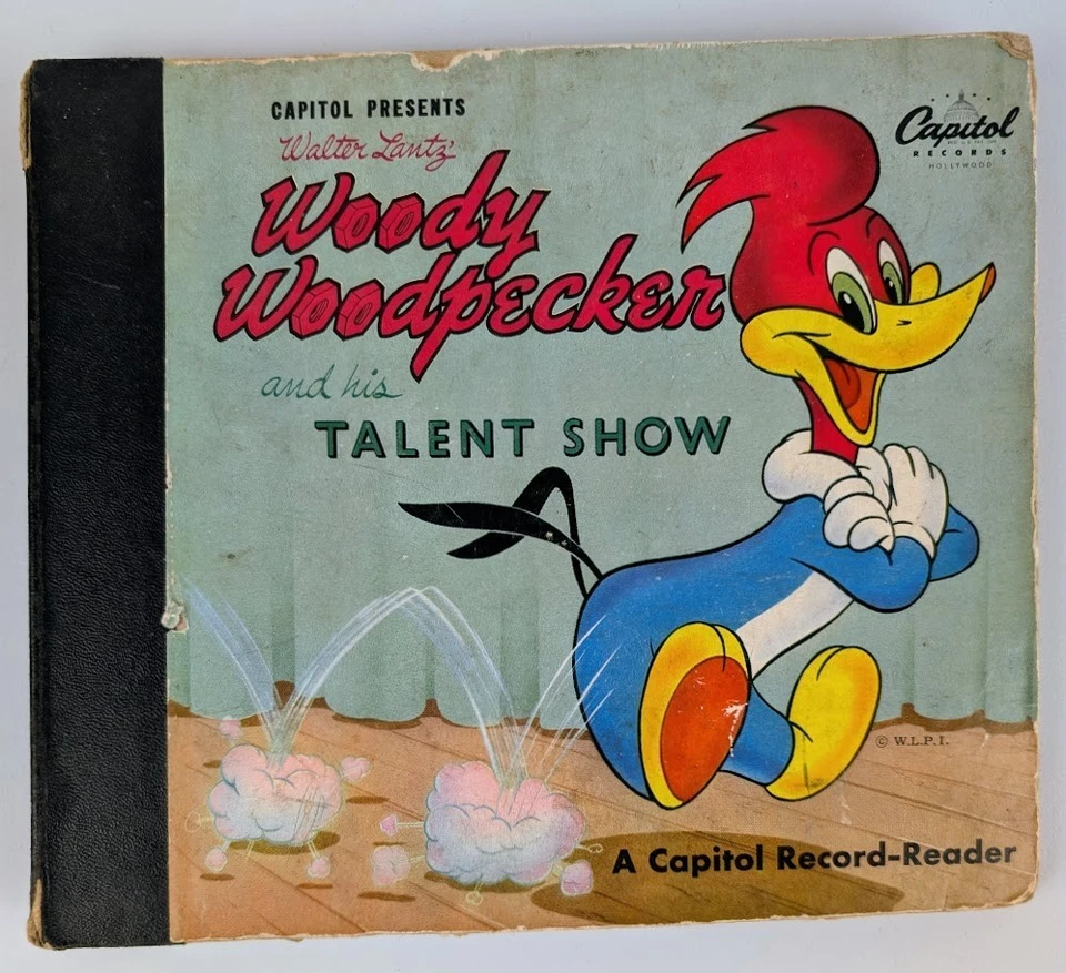 Woody Woodpecker And His Talent Show Capitol Record Reader 78 Audio Walter Lantz Foto 2 de 4