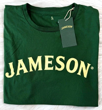 T-shirt Jameson Irish Whiskey nuova con etichetta unisex taglia L promo giorno di San Patrizio nuova